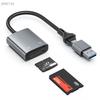 2-in-1 USB+Type-C, Lightning XD MS Memory Card Reader Adapter Laptop PC Tablet IPad Universal 1 Pcs