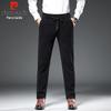 Pierre Cardin Men's Thickened Warm Corduroy Loose Straight-Leg Casual Pants