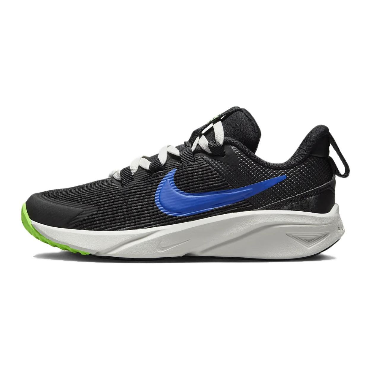 Детские кроссовки Nike Star Runner 4 PS Черный Гоночный Синий Белый Саммит Зеленый Удар DX7614-004 31