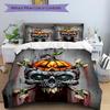 3pcs bedding set Pumpkin Skull Includes 1 Comforter + 2 Pillowcases, Without Pillow Inserts, Soft Comfortable, Lightweight Breathable, Print