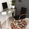 Playing The Piano Round Rug Suitable For Office Reception Office Chair Protection Carpet And Also Suitable For Gifts To Relatives And Friends