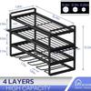 4-Tier Wall-Mounted Electric Tool Storage Rack