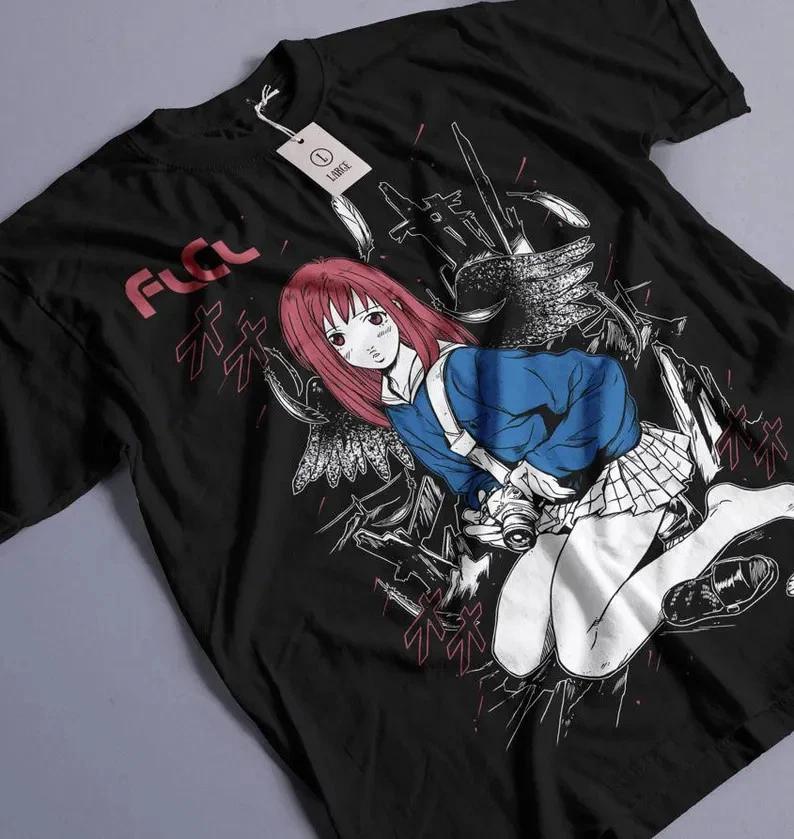 Haruko Haruhara Shirt Flcl Shirtflcl Tshirt Fooly Cooly Anime Unisex Tshirt S