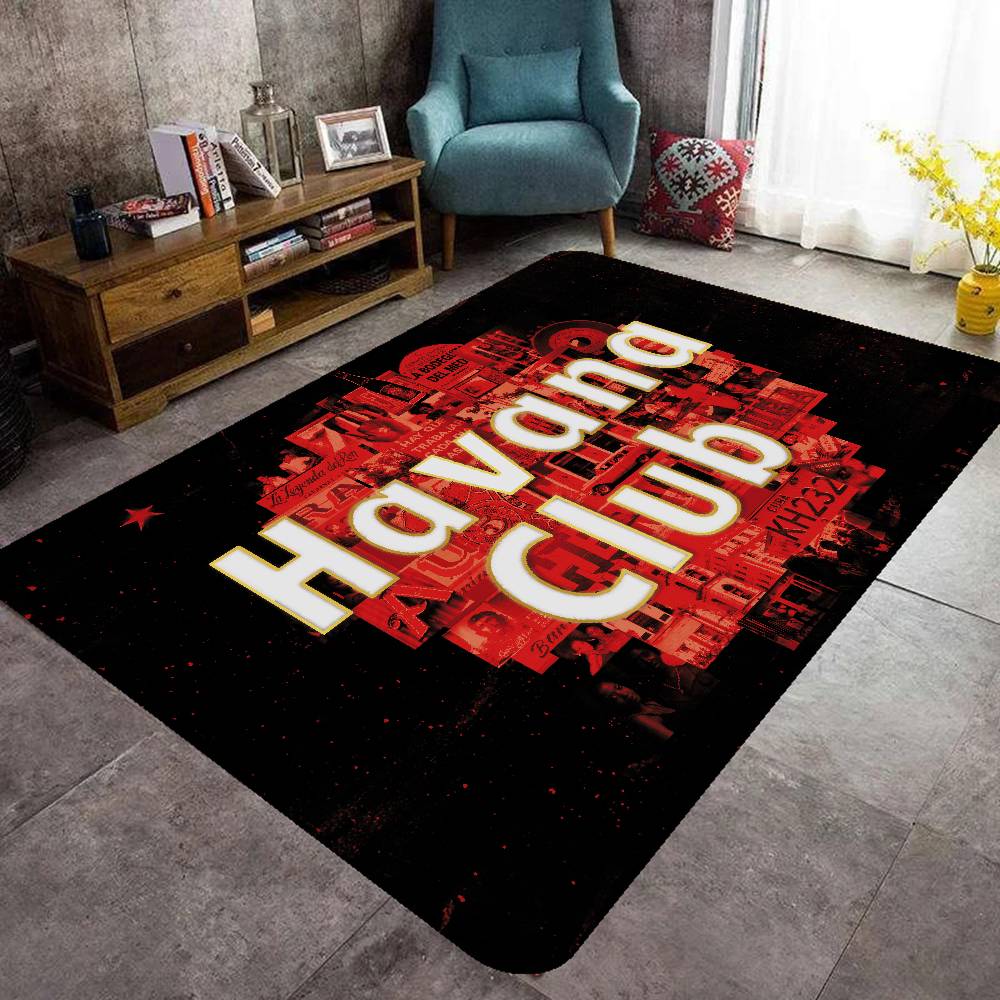 H-Havana C-Club Floor Mat Non-Slip Laundry Room Mat Laundry Decor Balcony Child Living Room Bedside Mats