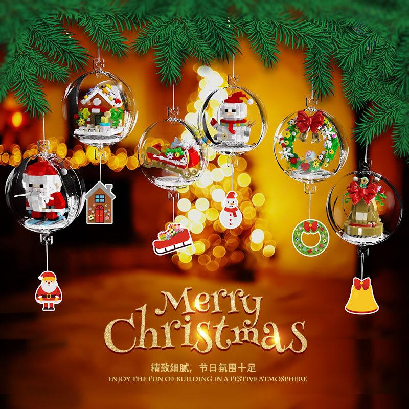 moc christmas building block Mini Building Blocks Creative Construction Educational Toys for Kids 10 to 12 years old girl gifts