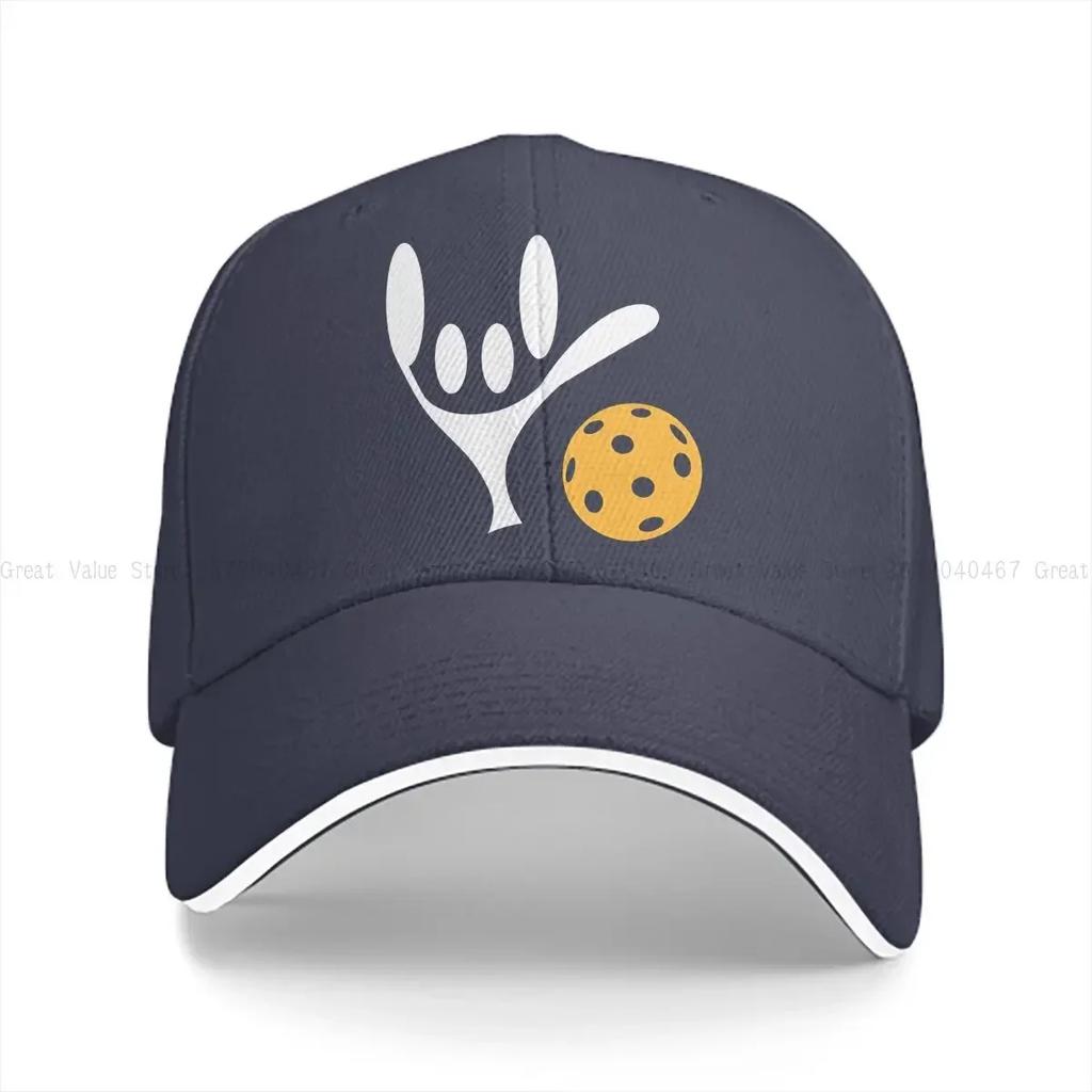 Pure Color Dad Hats ASL Sign Language Love Pickleball Unisexs Hat Sun Visor Baseball Caps Pickleball Sports Peaked Cap