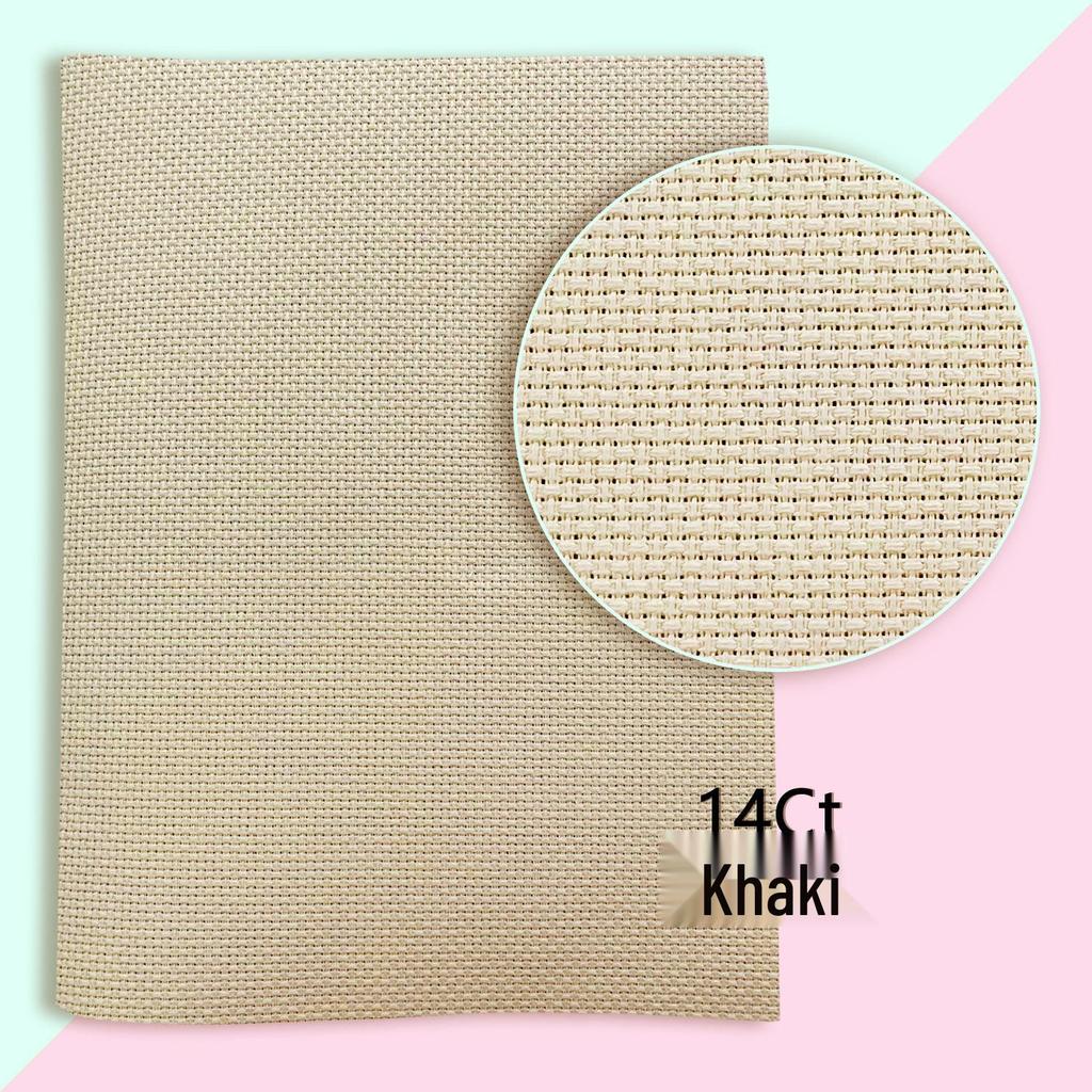 Mona Lisa 14CT Aida Cross Stitch Kit: Beginner-Friendly, Thickened Embroidery Cloth, Semi-Finished DIY Project