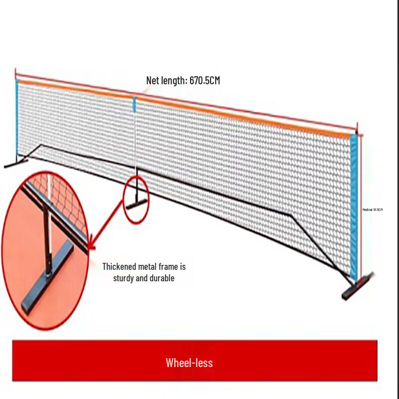 WEZHO Portable Outdoor Pickleball and Tennis Net Set