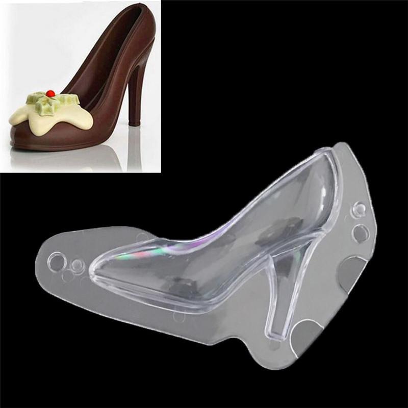 3D High-Heeled Shoes Mold Fondant Cake Chocolate Mold Cake Dessert Decorating LH