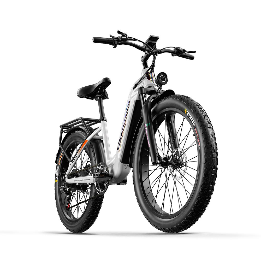 Shengmilo Vélo Électrique de Ville MX06 Avec Siège Remorquable Pour Unisexe Moteur 500W Batterie 48V17.5AH Pneus Tout-Terrain 26 Pouces VTT Électrique