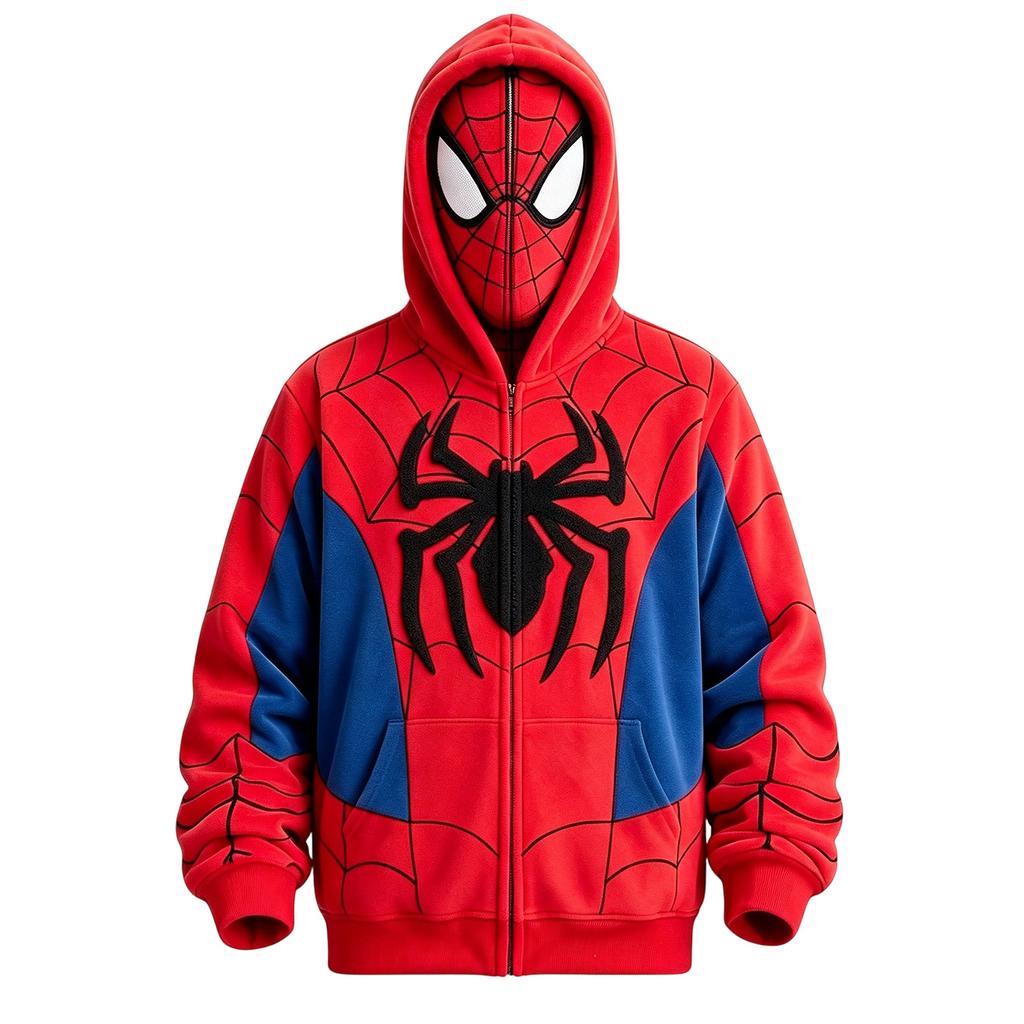 Adult children's Spiderman printed sweater sports long-sleeved top