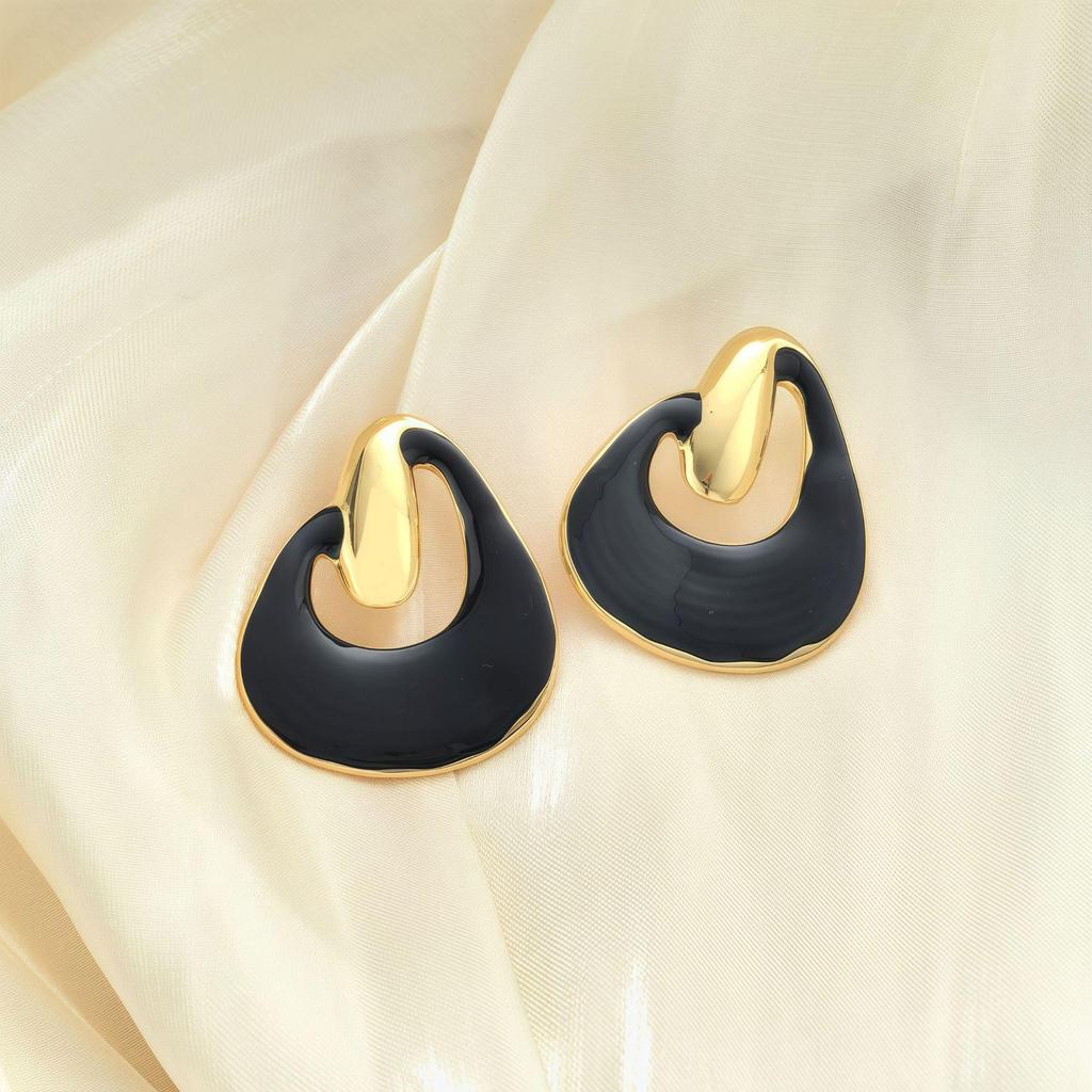 Cercei neregulari cu picături de ulei în stil coreean: Cercei Stud Chic, Simpli, Versatili