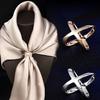 Multifunctional Silk Buckle Scarf Clothes Corner Knotted Button Fashion T-Shirt Shirt Hem High-Grade Buckle