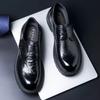 2025 Autumn Leather Shoes Men's First Layer Cowhide One-pedal Loafers Dress Commuting Business Casual Leather Shoes Trend