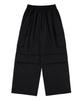 URBANAGE [2Pack] Waterproof Single-Pleat Cargo Parachute Wide Pants (3 Colors) (Type C)