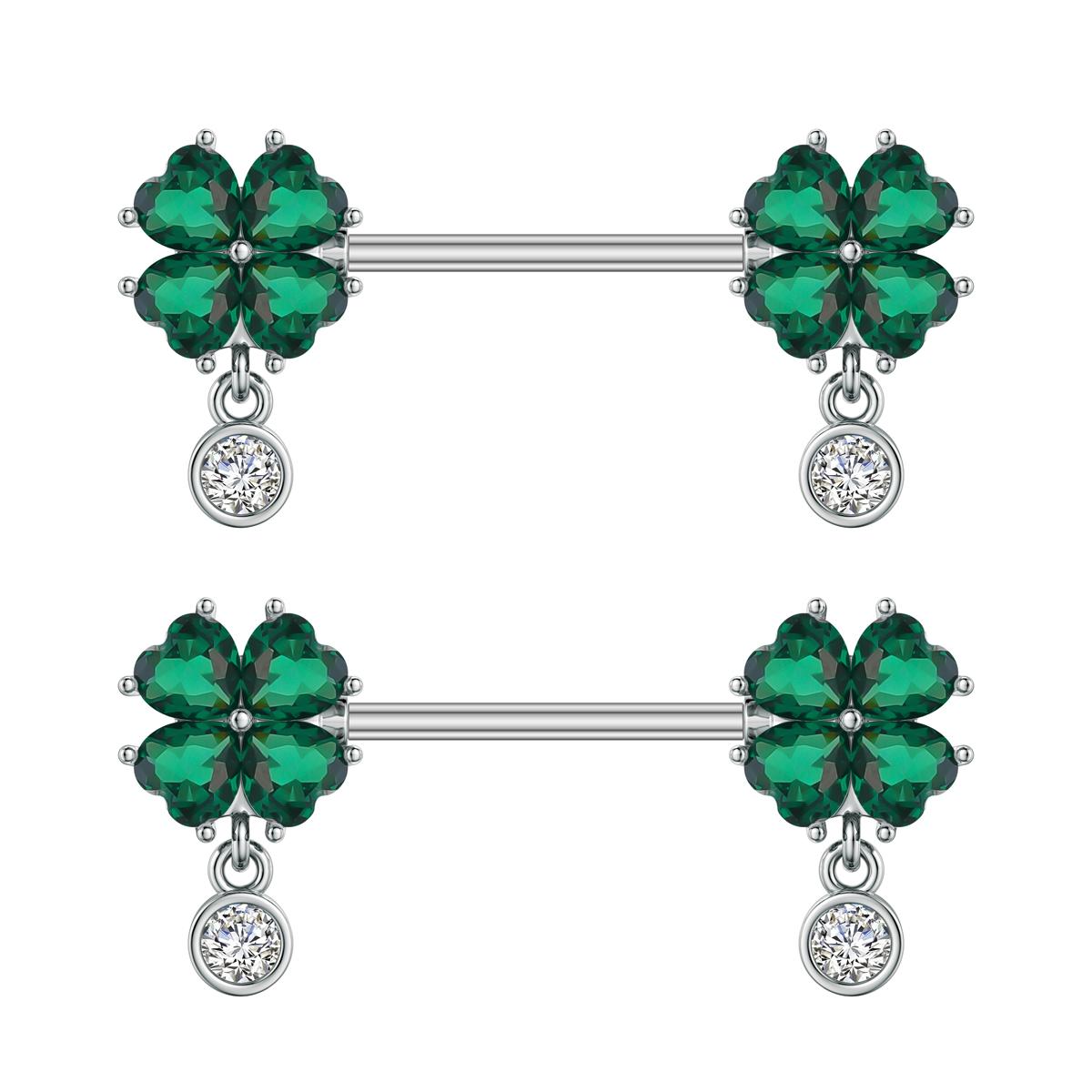 

2 шт. Новые кольца для сосков в форме креста-меча, кристалла, щита для сосков, барбелл, для женщин и девочек, U-образные опаловые цветочные подвесные пирсинги для сосков