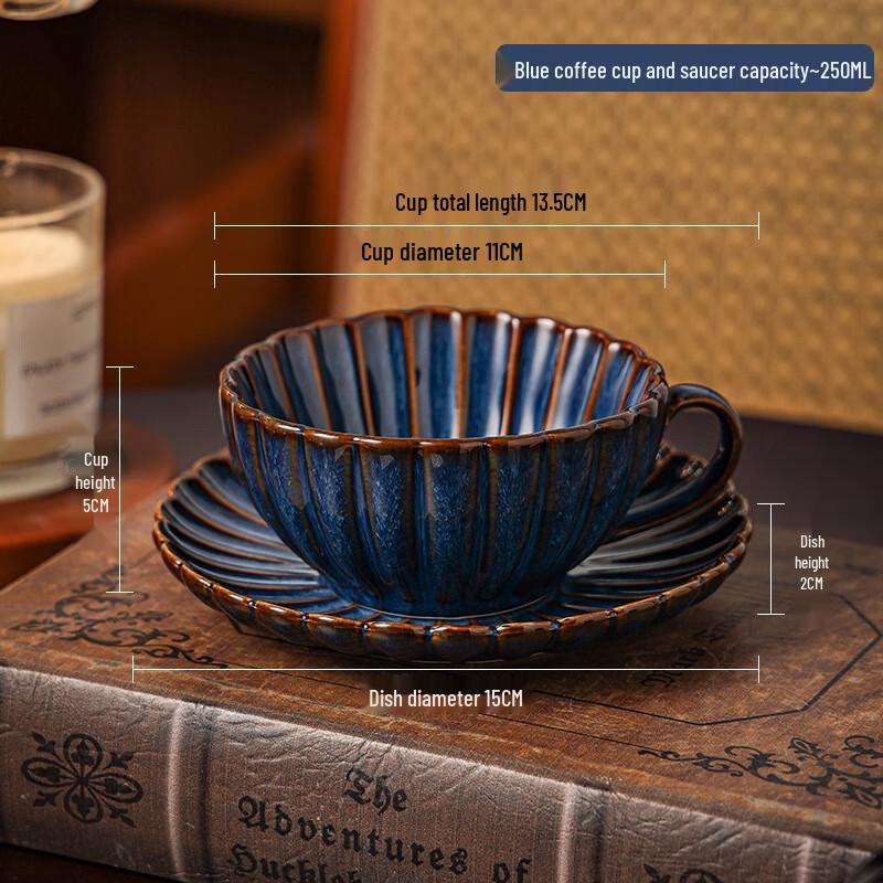 

Vintage Ceramic Coffee and Breakfast Mug Set