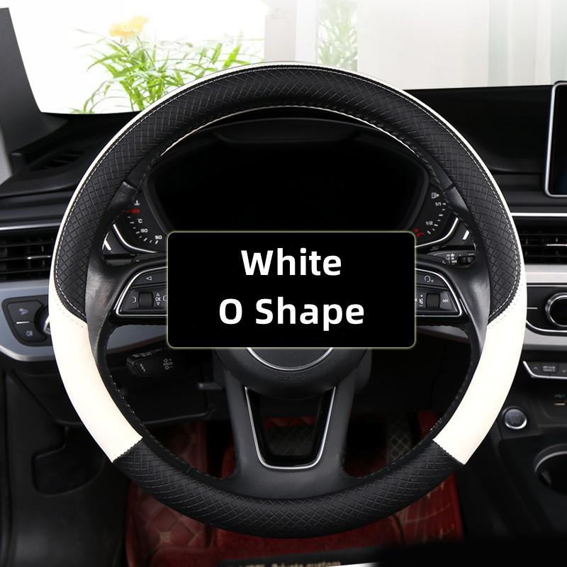 Universal Car Steering Wheel Cover For 37-38Cm Steer Wheel Faux Leather Breathable Car Wheel Cover Interior Auto Accessories
