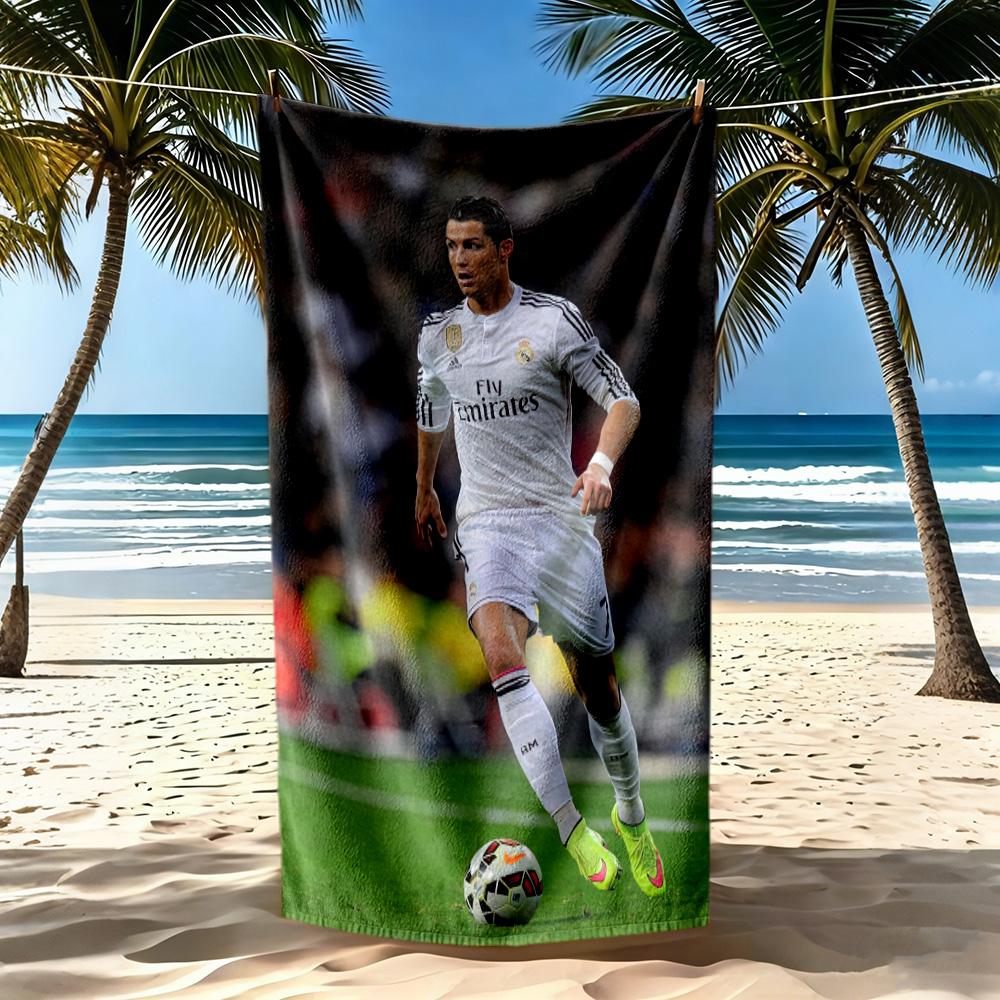 Cristiano Ronaldo Beach Towel Soft Durable Quickdry Comfortable Lightweight Portable For Swimmingbeachcamping Travel Beach Accessoriesgym