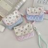 Gifts Cartoon Floral Coin Purse Portable Multifunctional Key Coin Purse Cute Quilted Storage Bag Cosmetic Lipstick Earphone