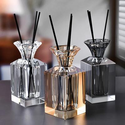 Creative High-grade Crystal Aromatherapy Bottle Empty Bottle Home Room Essential Oil Aromatherapy Diffuser Bottle Office Fragran