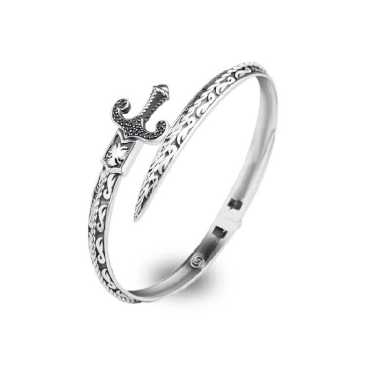 

Swords Open Bracelet Unique Women Jewelry Unique Fashion Jewelry Elegant Ladies Wrist Jewelry for Daily and Party Wear 1