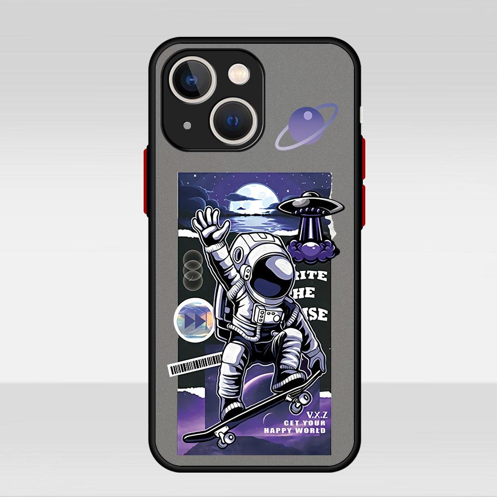 

Матовый чехол с милым астронавтом и планетой для Apple iPhone 14 11 13 7 12 Pro 7 XR XS Max 8 6s SE 2022, мягкий чехол для телефона iPhone 7Plus(8 Plus)