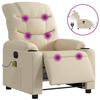 VidaXL Fauteuil Inclinable de Massage Électrique, Chaise de Relaxation avec Dossier, Siège avec Accoudoirs, Fauteuil TV de 3206644