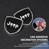 Car Personalized Decor Sticker Silver Shield Shape Emblem For Jeep Cherokee Patriot Liberty Wrangler JK JL Commander ALZ1
