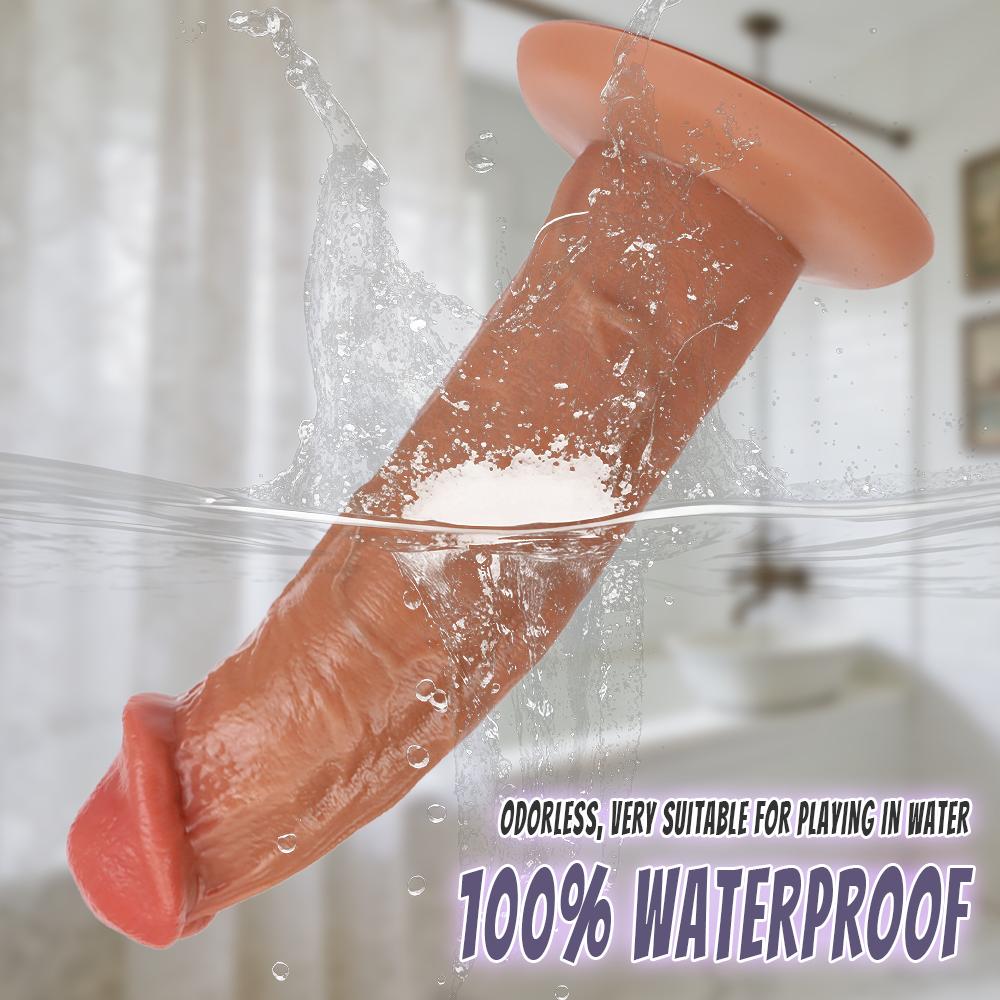 Soft Realistic Penis Dildo Anal Plug for Adult Masturbation Sex Toy with Suction Cup