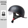 Retro Half Helmet 3C Certification Men Women Motorcycle Electric Helmets Summer Motorbike Riding Low Profile Half Helmet Vintage