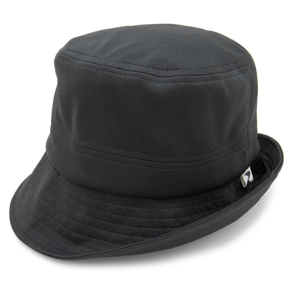 Bucket Size Black X Black [Zaction] Moisture-wicking, Quick-drying Hat, M,