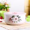 6 inch, bone china, ceramic rice bowl, lunch box for kids, food contain, for buffet and party dessert serving, microwave safe
