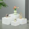 Yousheng 6Pcs Buffet Risers Food Display Risers Multipurpose Stackable Display Stand Cube Box Nesting Riser with Hollow Bottoms