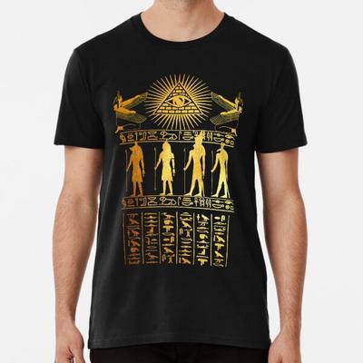 Ancient Egypt Hieroglyphics Pharaoh Pyramids S To 5XL Made In the AU/USA T-Shirt
