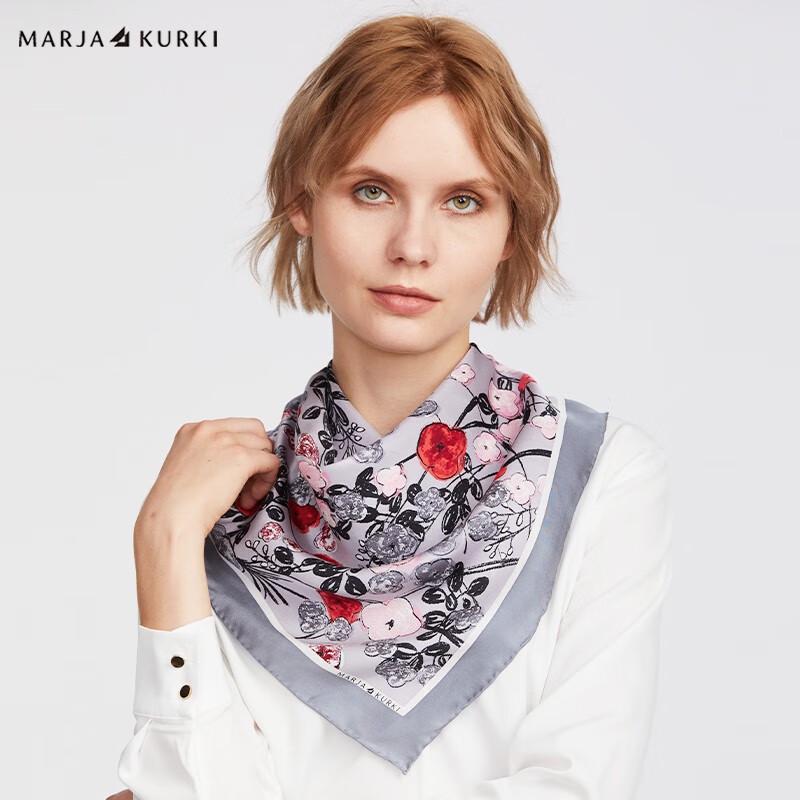 MARJA KURKI Silk Small Square Scarf