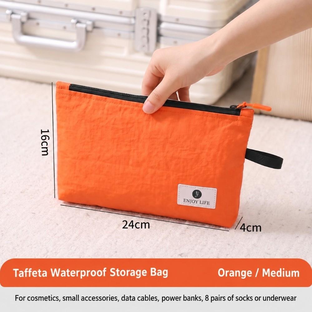 Waterproof Cosmetic Pouch Zipper Closure Underwear Storage Bag Business Trip Luggage Storage