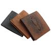 MenBense Crocodile Pattern Men's Short PU Wallet - Fashionable Multi-Card Design