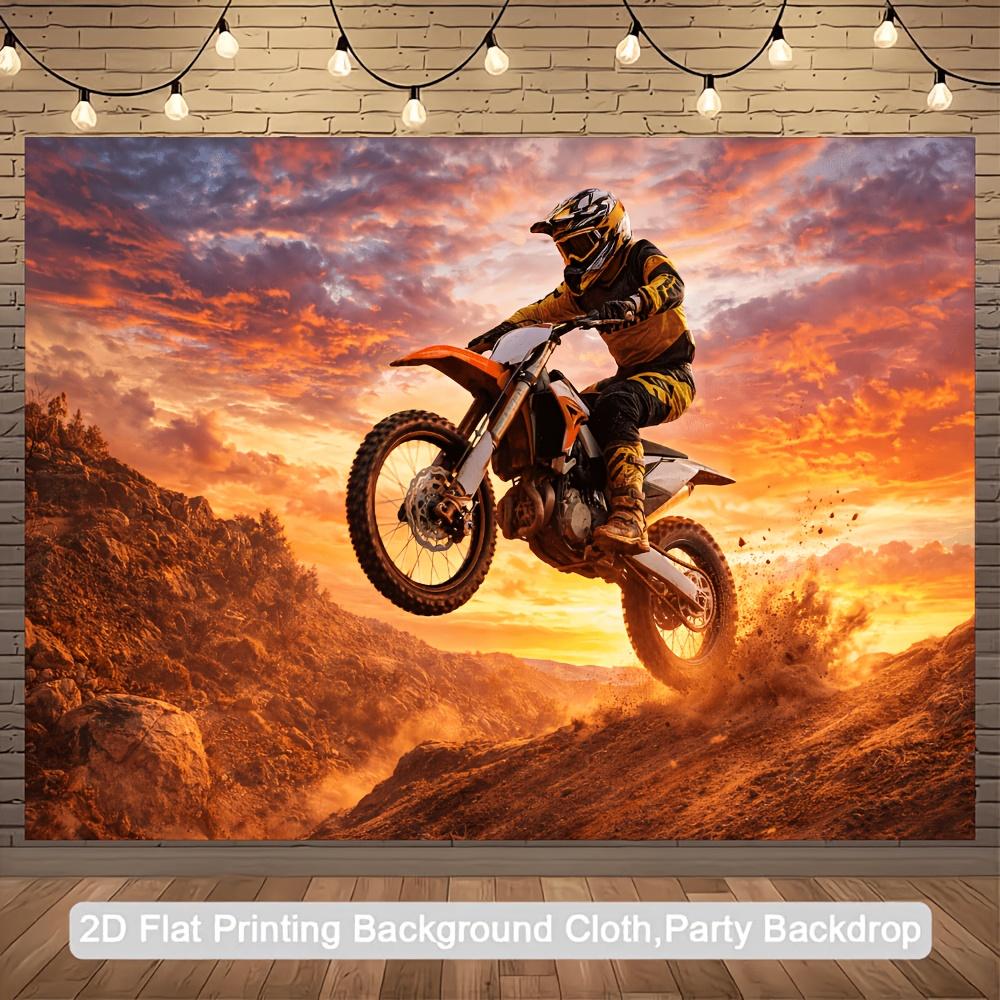 2D planar background banner in motorcycle extreme offroad style Extreme Sports Themexy