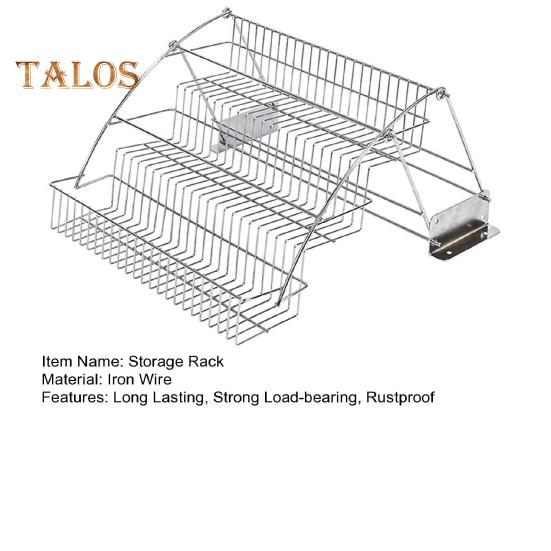 3-Tier Spice Rack Large Capacity Strong Load-bearing Easy To Install Retractable Kitchen Storage Shelf Seasoning Jar Organizer