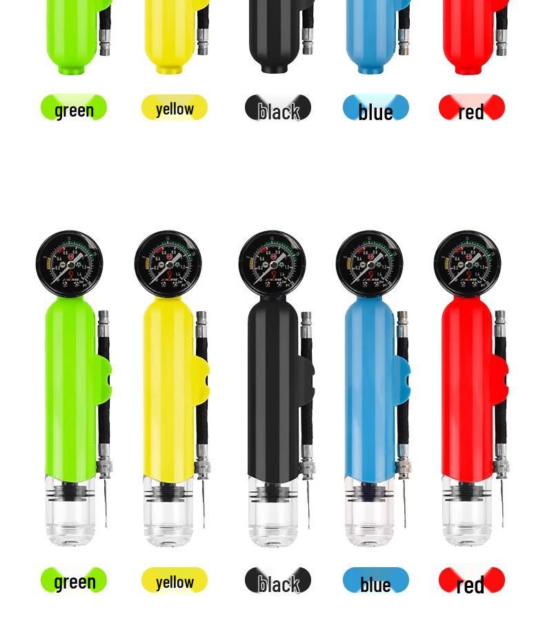 Dual-Purpose Inflator with Plastic Nozzle & Needle for Basketball, Football, Volleyball, Balloons, and Swim Rings