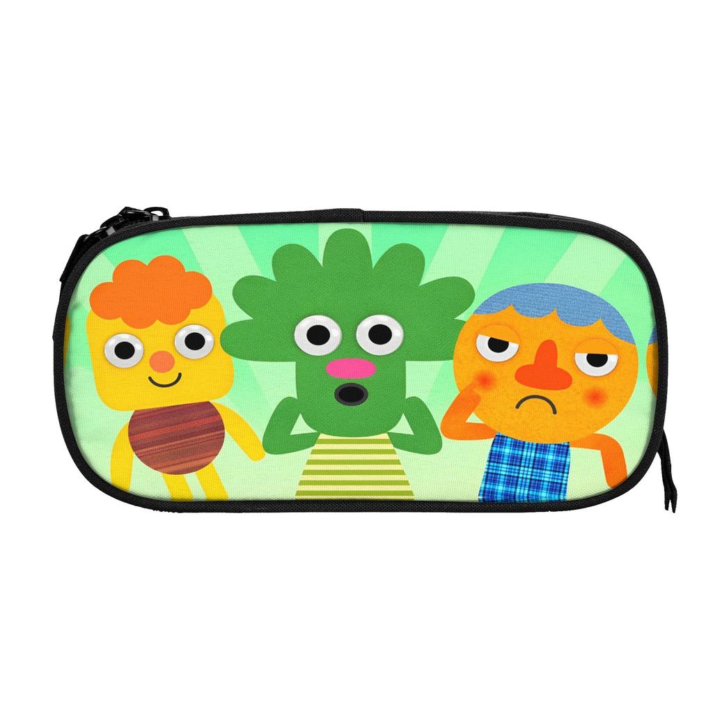 Large Capacity Pencil Pouch Noodle & Pals Musical Artist Merch Double Layer Pencil Bag Girl Makeup Bags Amazing Gift