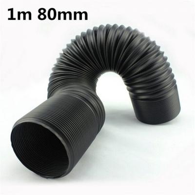 Diamètre 80mm Tuyau d'Admission d'Air Froid Flexible Tuyau d'Admission Tube Kit de Conduit 1M