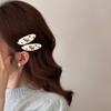 Cute Fringe Clip with Small Horse Polka Dot Oval Hairpin, A Light and Fresh BB Hairpin.