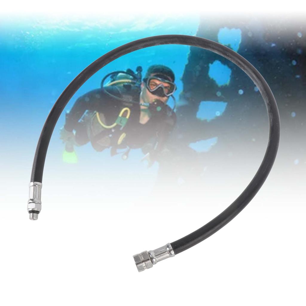 Medium Pressure Diving Hose PVC Carbon Fiber Woven Scuba Diving Medium Pressure Hose for 2nd Stage G