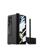 Magnetic Snap-on Case Galaxy Z Fold5 Fold4 Fold3 With Kickstand PC Cover Electroplated Lens Protector