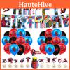 Happy Spiderman Birthday Party Decor Banner Cake Decorations Baby Kids Balloons