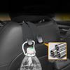 1 Piece 10Kg Large Load-Bearing Alloy Hook Hanger Tool Universal Car Headrest Hook Premium Suede Rear Seat Hanging Dual Hook