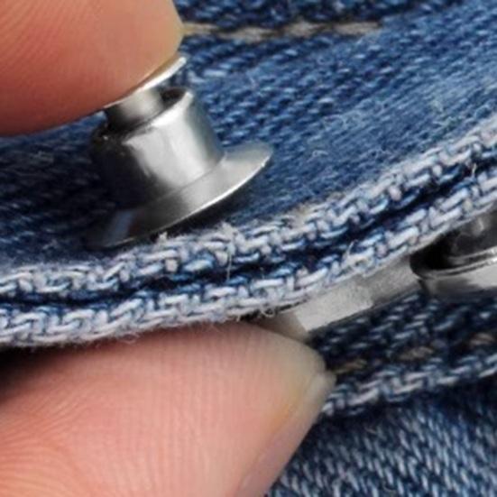 4 Stück Taillenstraffer-Nadeln Blume Hosenbund-Versteller Legierung Abnehmbar Kein Nähen Erforderlich Taillen-Nadeln für Jeans Röcke Hosen