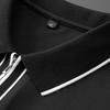 Men's Plus Size Solid Half-Zip Polo Shirt